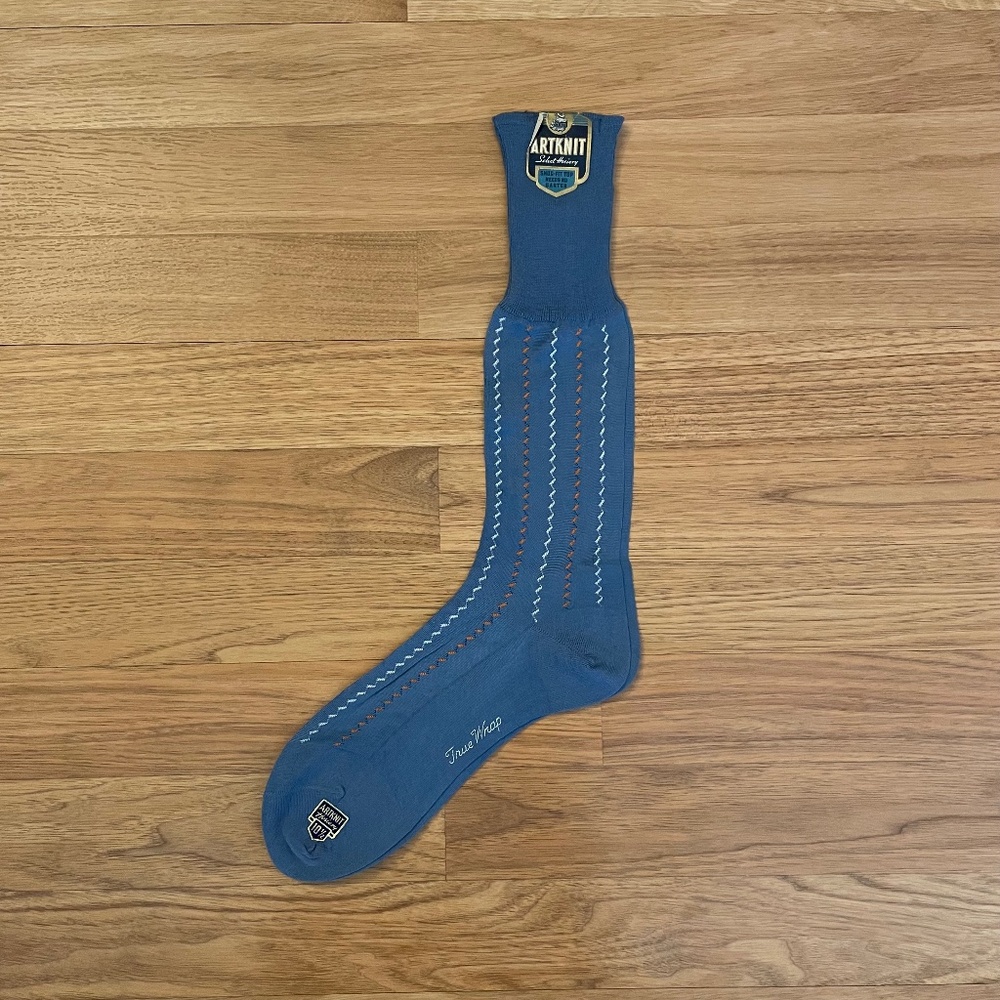 Vintage Artknit Select Hosiery 1940 1950's True Wrap Men’s Socks